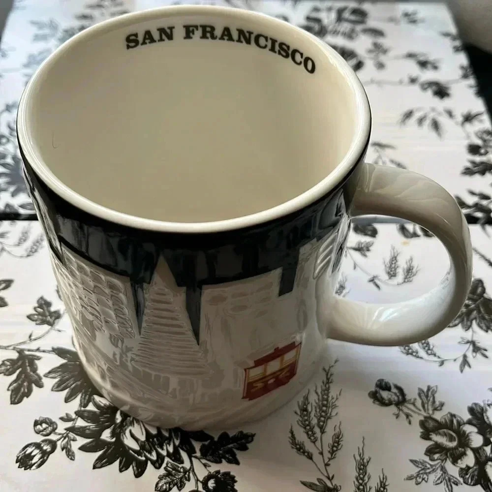 NWT SAN FRANCISCO Starbucks coffee Cup Mug 16oz Relief 3D Collector Series